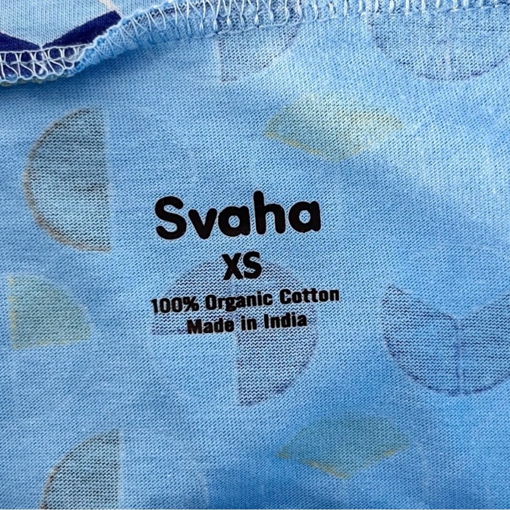 Chic Blue Patterned A-Line Skirt - image 4